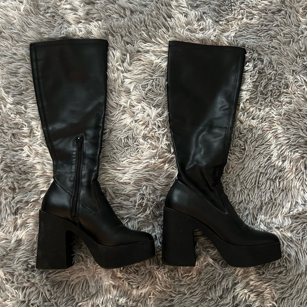 Platform Knee High Boots